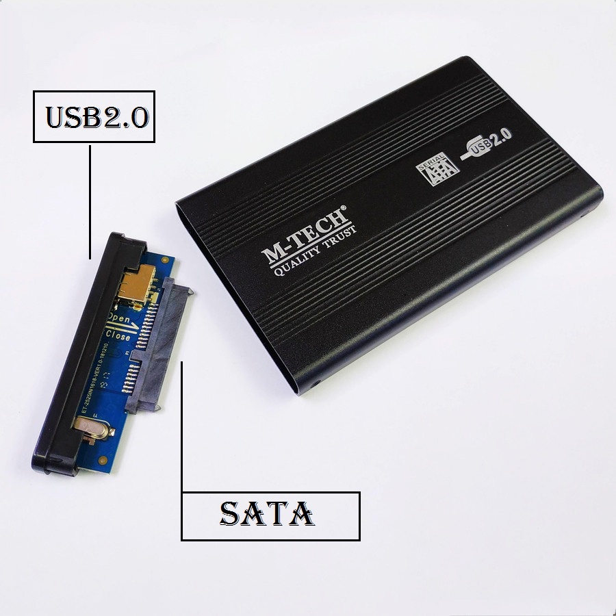 M-Tech Casing HDD Enclosure 2.5&quot; Sata USB 2.0