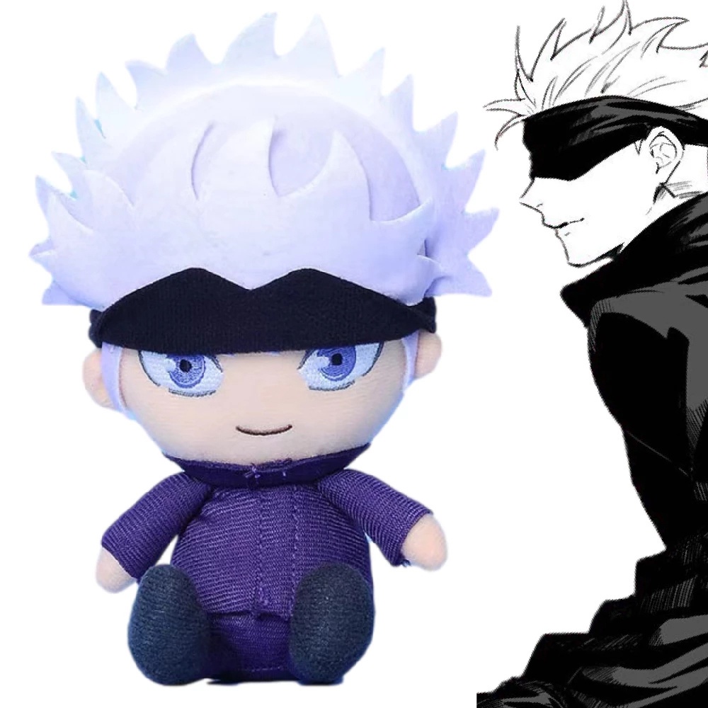 Needway  Anime Jujutsu Kaisen Child Gift Plush Doll Jujutsu Plush Fushiguro Megumi Pendant Stuffed Toys Gojo Satoru Kugisaki Nobara Cosplay Doll Yuji Itadori