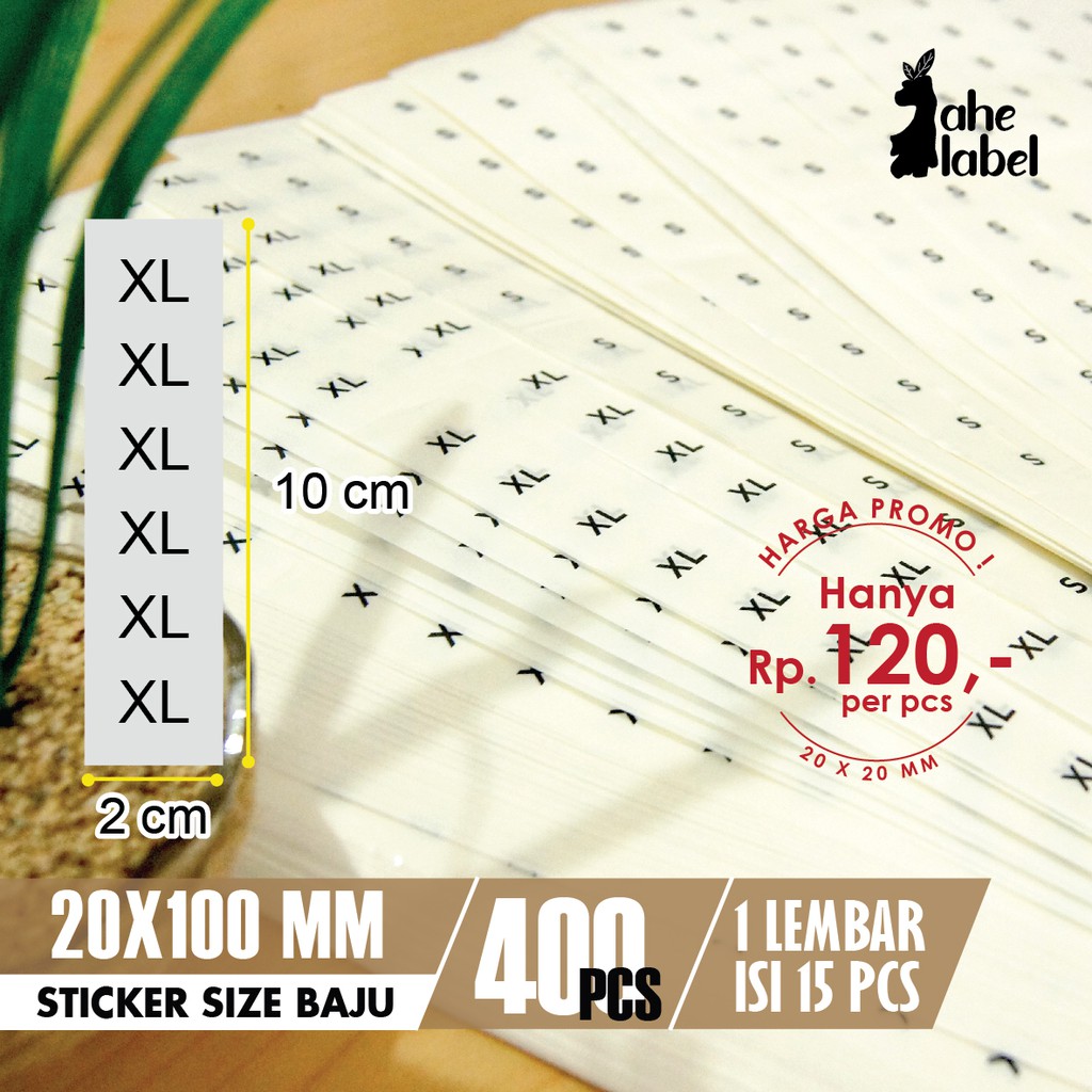 

RB STIKER UKURAN BAJU , STIKER SIZE , STICKER SIZE , STICKER UKURAN BAJU 400 PCS