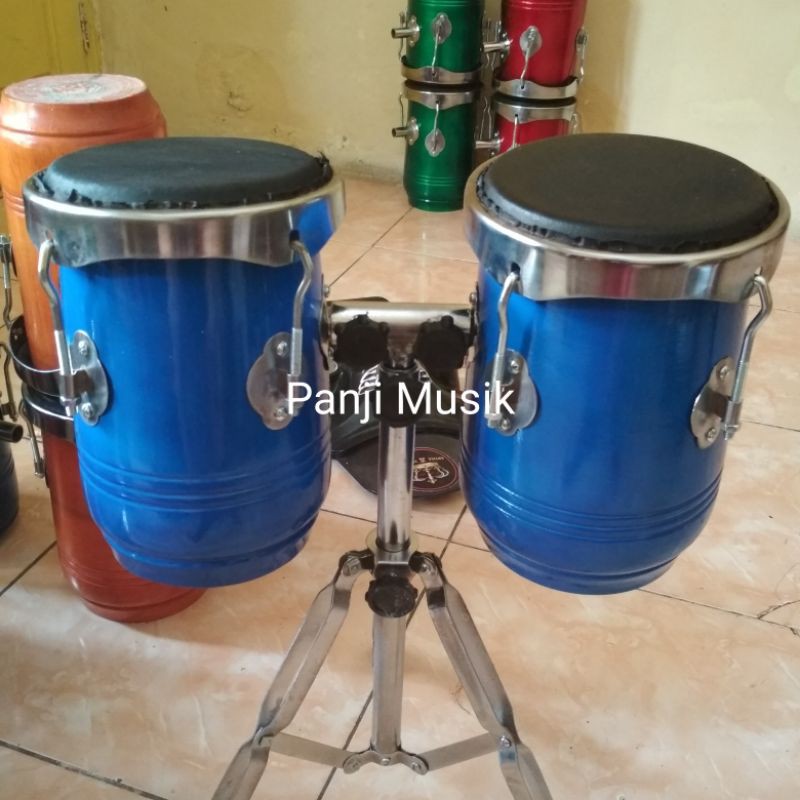 Kendang gendang kempul mini warna kulit hitam