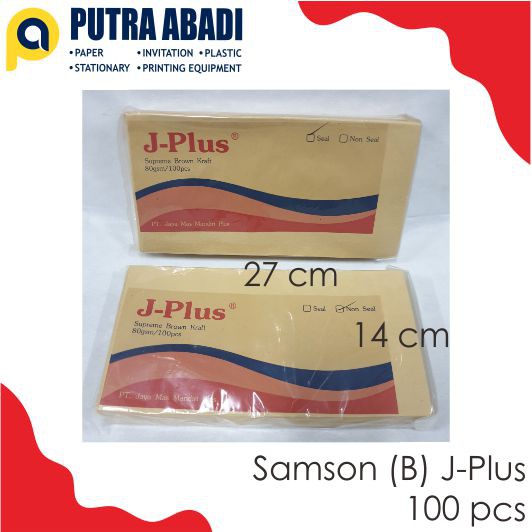 

Amplop Kertas Coklat Kabinet B J-Plus (Isi 100 lembar)