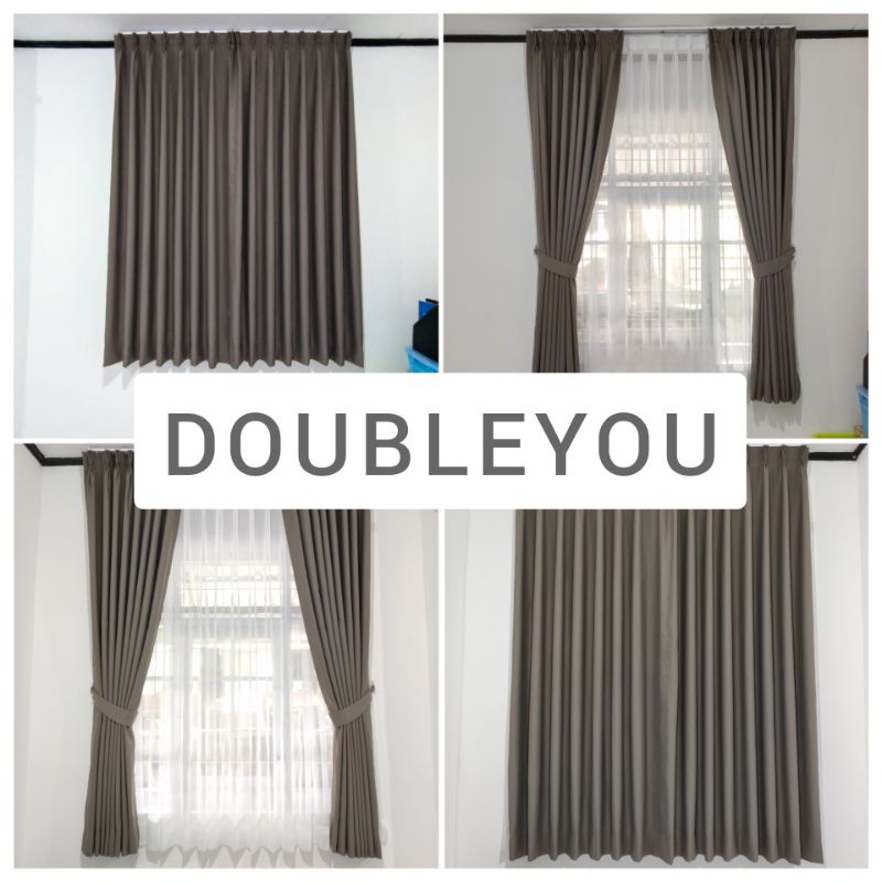 GORDYN BLACKOUT PREMIUM MINIMALIS BAHAN POLOS CUSTOM SET WARNA COKLAT ABU