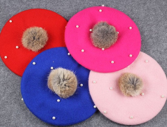 Autumn winter hat topi fashion anak (Ready Blue)