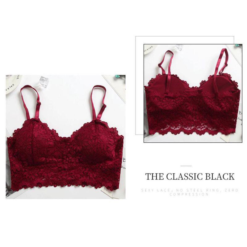 UNDR017 Hot Sale Bra Wanita Model Tanpa Kawat Dengan Bahan Halus Dan Hiasan Renda Sexy (70gr)-4