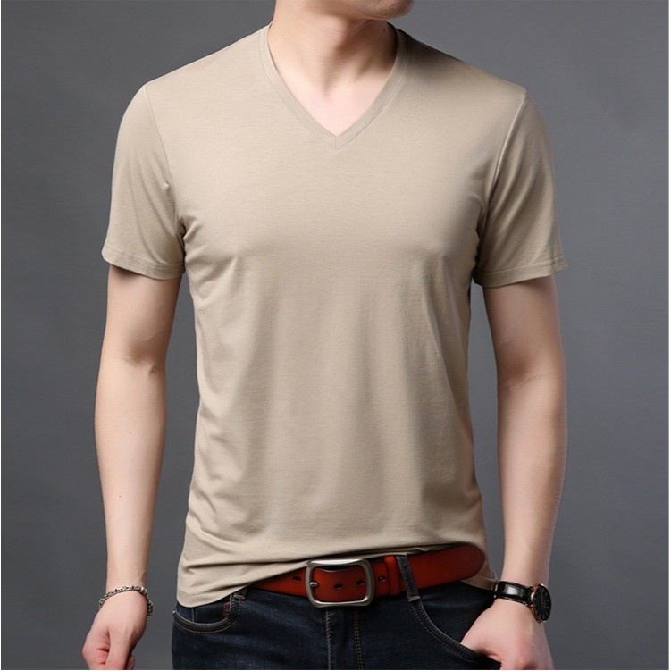 9SEVEN-KAOS POLOS LENGAN PENDEK V NECK | KAOS BASIC POLOS VNECK