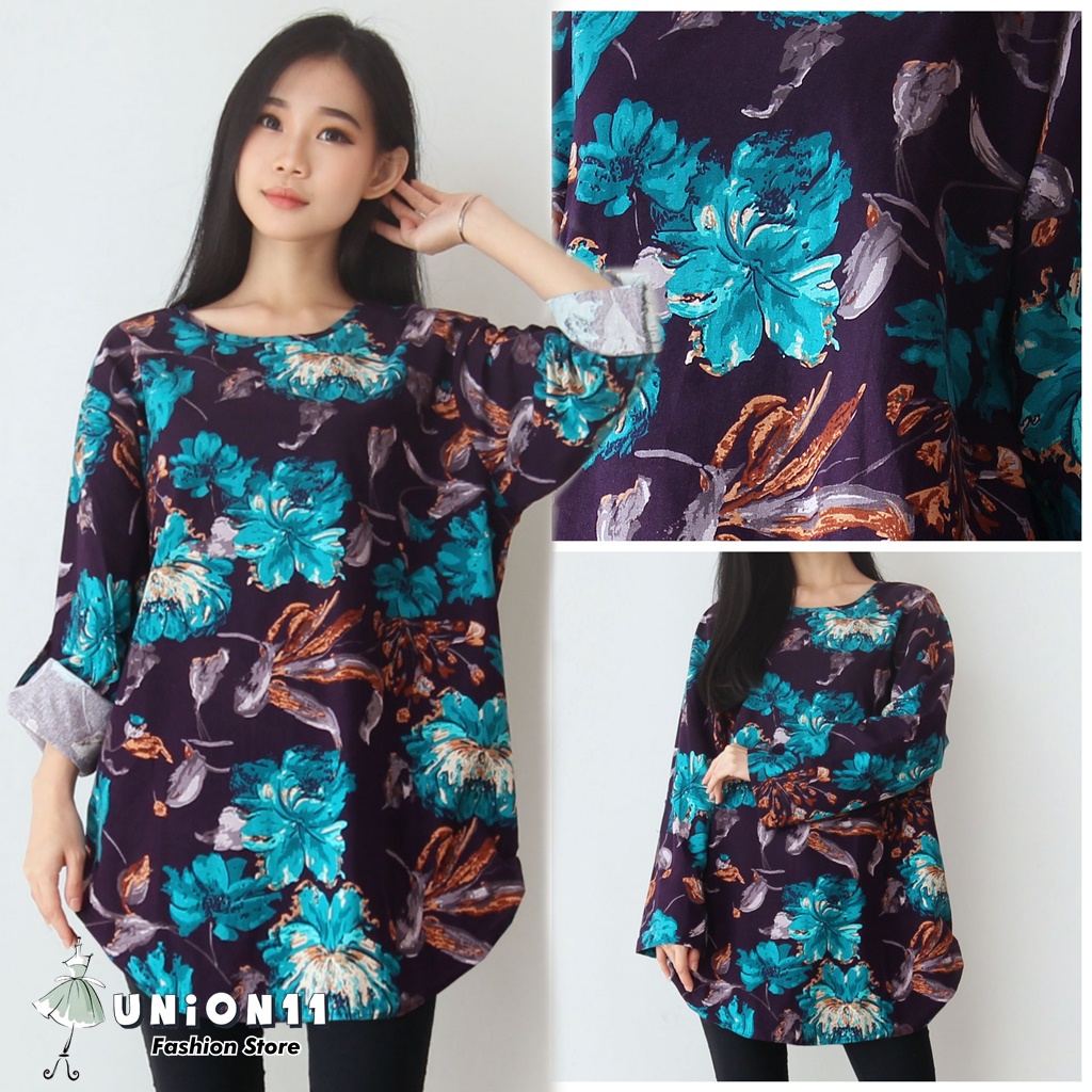 UNION11 - ATASAN JUMBO WANITA LD 120 / BLOUSE WANITA JUMBO / ATASAN JUMBO XXXL WANITA / BAJU JUMBO WANITA