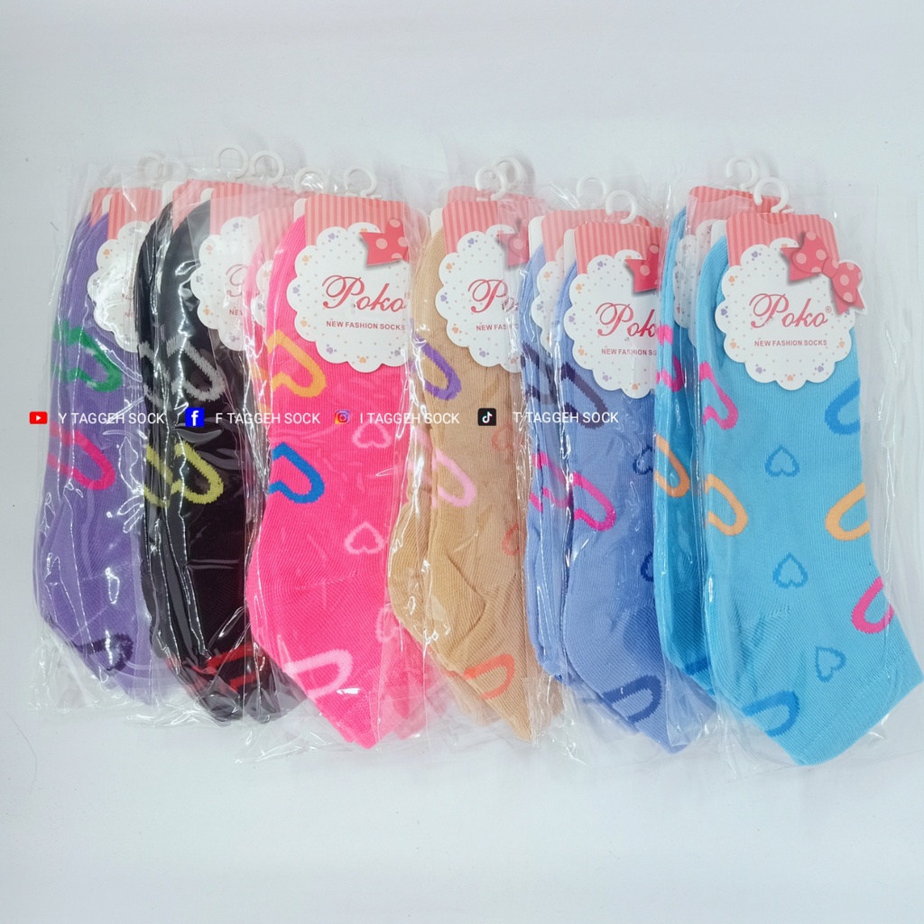 grosir KAOS KAKI SEMATA KAKI WANITA MOTIF KEREN Import / KAOS KAKI WARNA WARNI LUCU