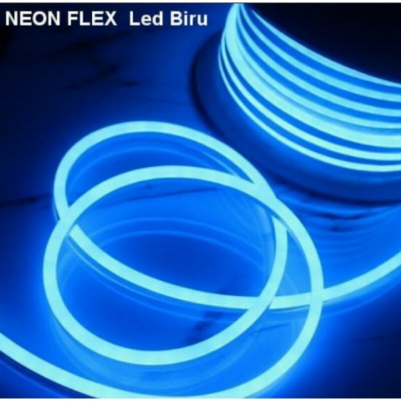 Lampu Led Hias Dekorasi/Led Ligh Neon Selang Fleksible Strip Biru 1 Meter