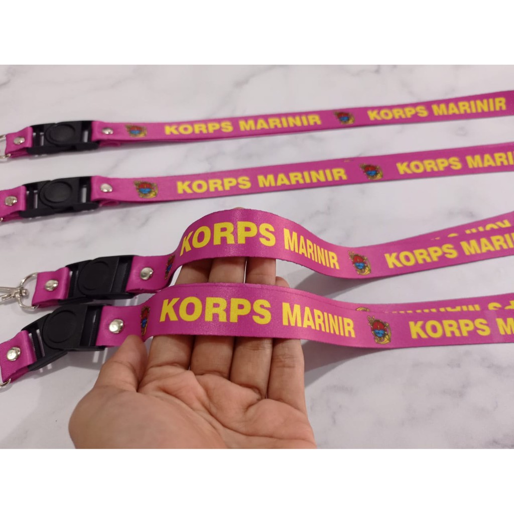 

Pancawarna - Cetak Lanyard KORPS MARINIR UNGU | custom logo | print lanyard - gantungan hp - holder - yoyo logo