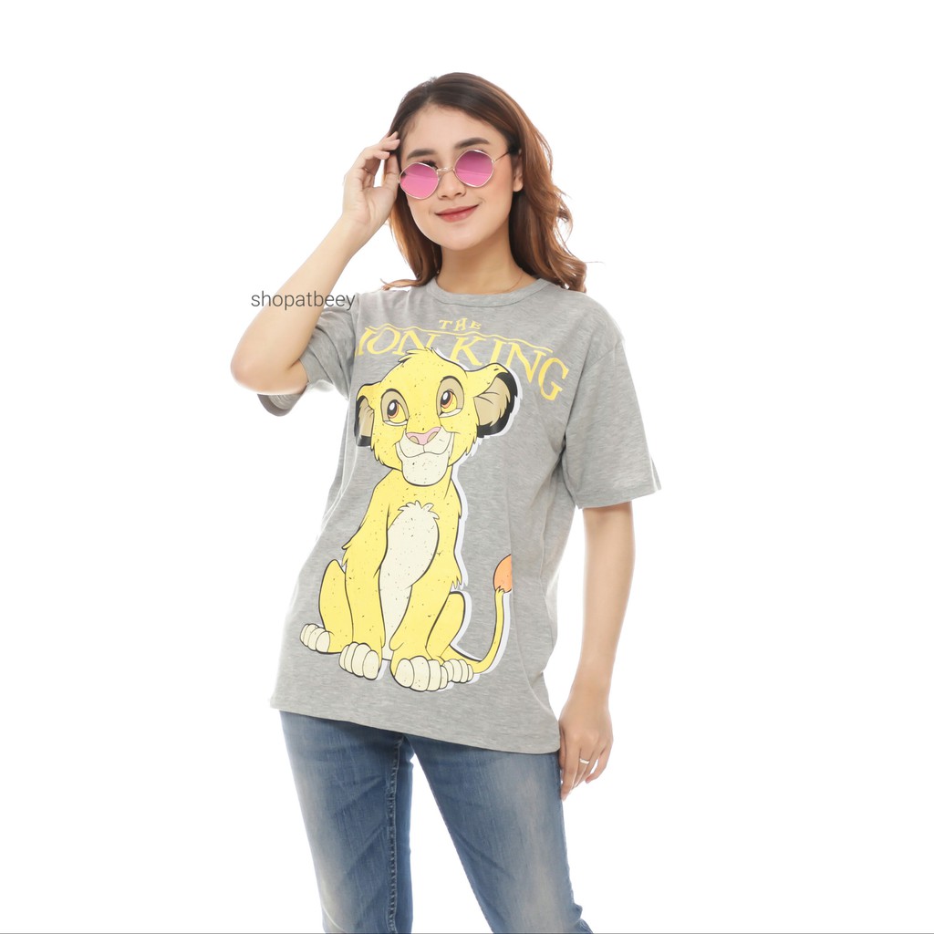 LION KING T shirt baju  kaos  katun wanita  pria anak 