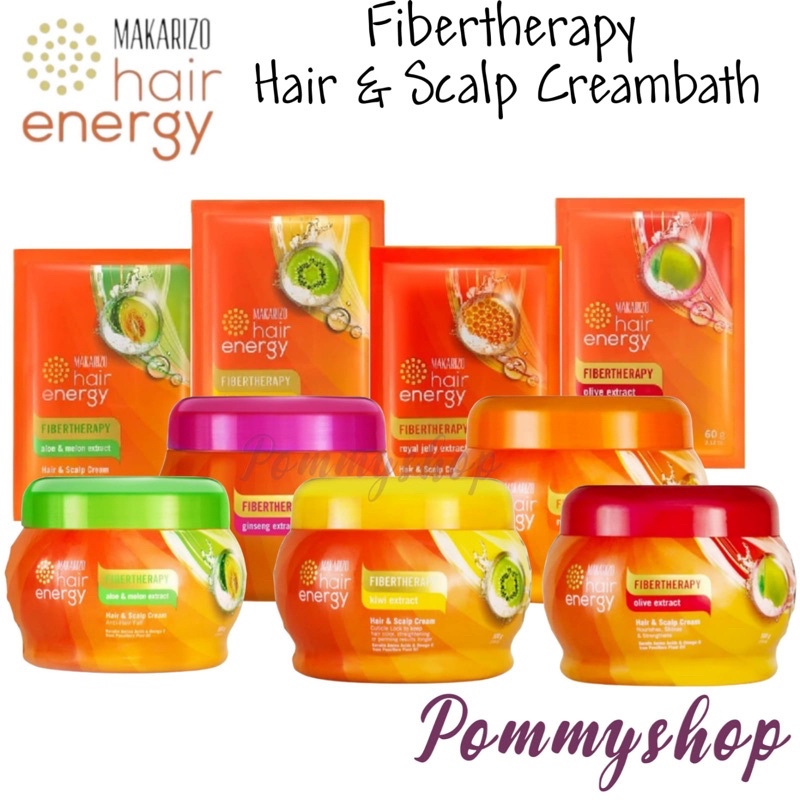 Makarizo Hair Energy Fibertheraphy Hair &amp; Scalp Creambath 30ml/60ml/