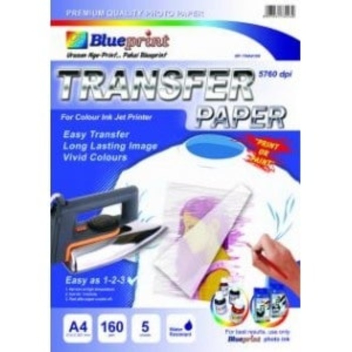 

NEW Kertas Transfer Paper Blueprint A4 - Kaos Putih Sablon baju Jadi Mudah 053