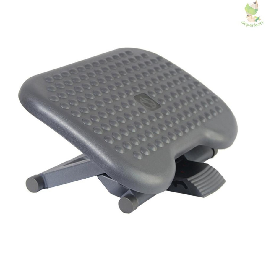 Footrest Under Desk Ergonomic Foot Rest Adjustable 3 Height Position/ pijakan bawah meja/ pijakan kaki