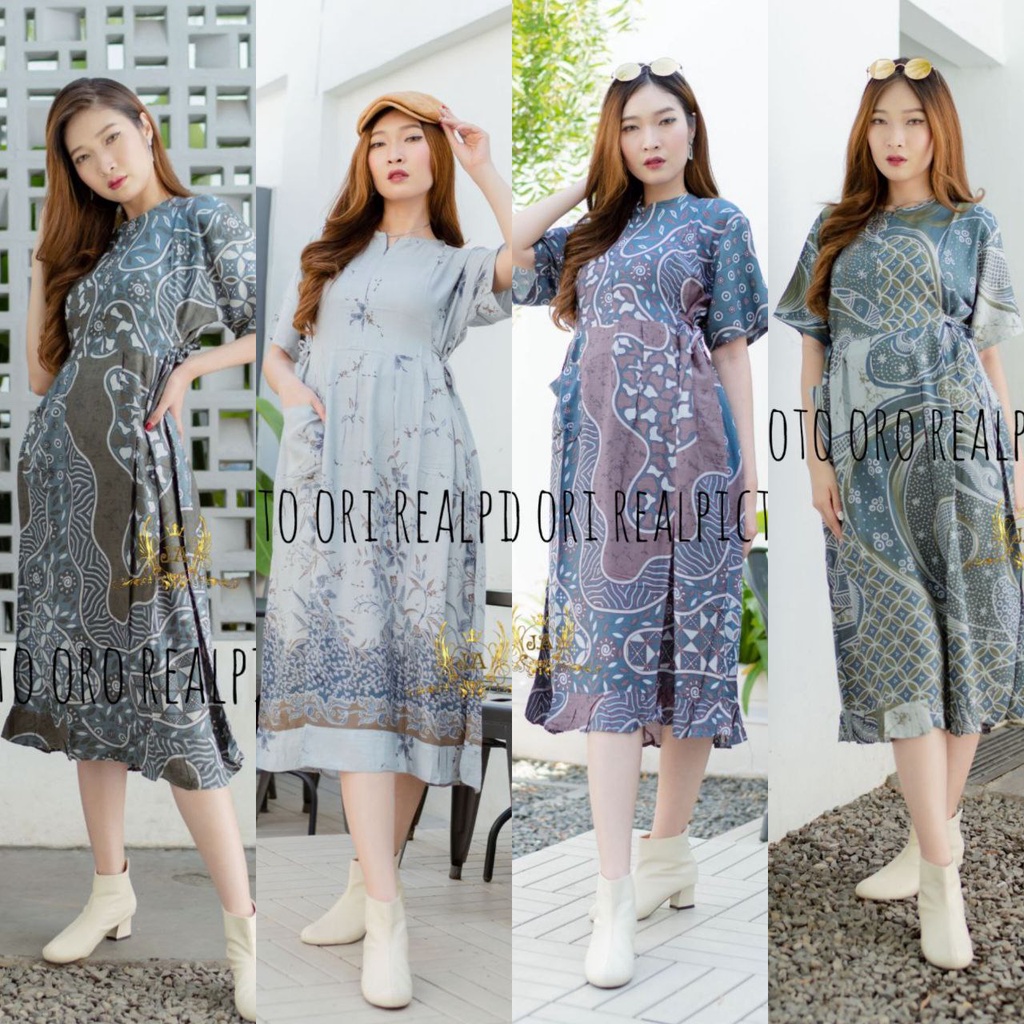 dress busui | dress midi | dress batik | batik tali samping | dress chibi | dress siska | dress rayo