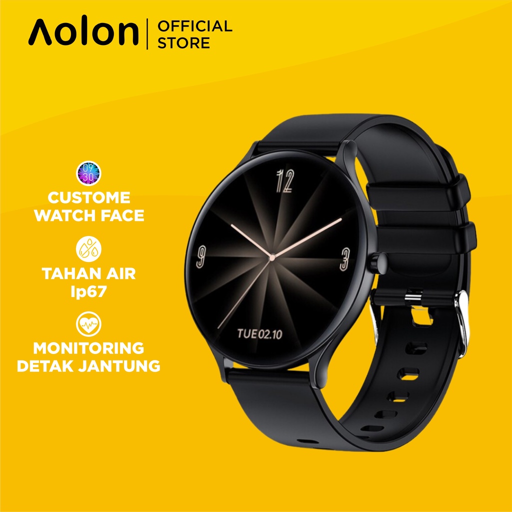 New Aolon Smartwatch Qw13 - Wanita Pria / Waterproof Ip67 / Custom Watchfaces