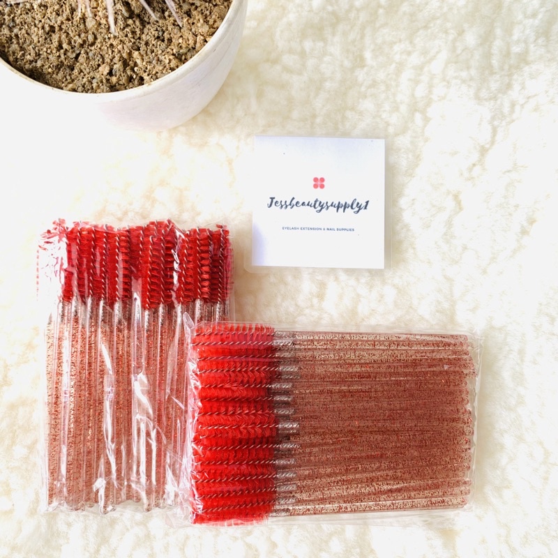 MASCARA WAND GLITTER 50pcs SPOLIE Sisir Bulumata