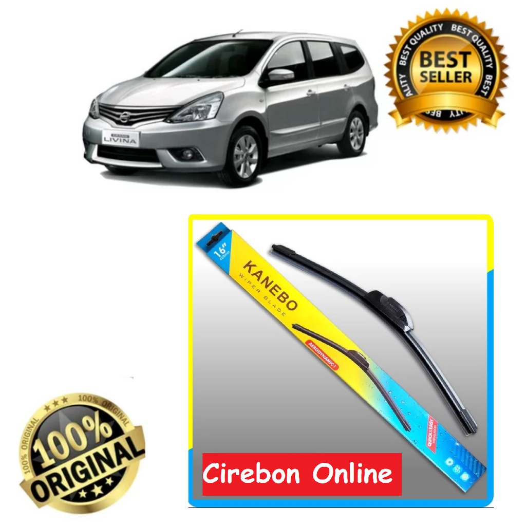 Kanebo Wiper Frameless Nissan Livina - grand livina 2 buah - Sepasang -  kipas kaca