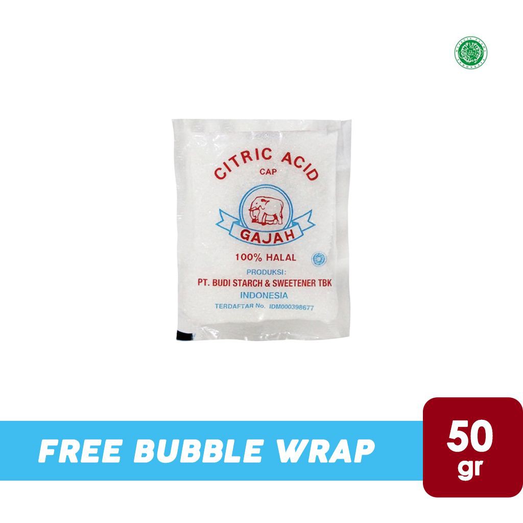 

Citric Acid / Citrun Cap Gajah (50 gr)