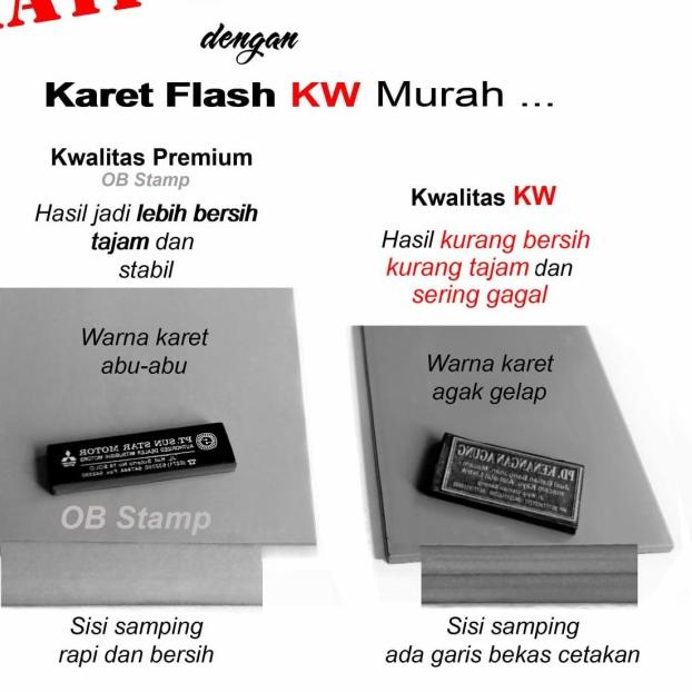 

➼ Karet Stempel Flash "Mark" - Kualitas Premium (Warna Abu-Abu) ➷