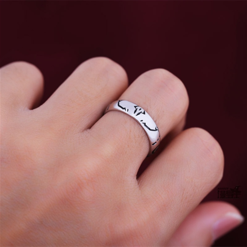 Yuta Okkotsu Cincin Metal Adjustable Desain Anime Jujutsu Kaisen Untuk Cosplay