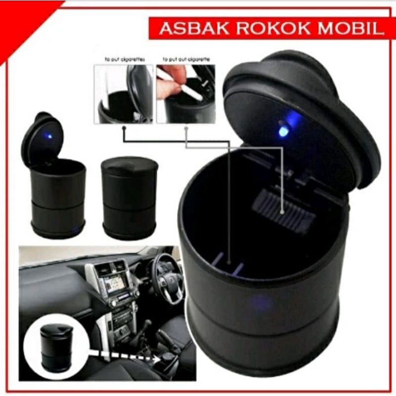 Asbak rokok mobil tempat uang receh di mobil AVANZA RUSH JAZZ FORTUNER universal LED