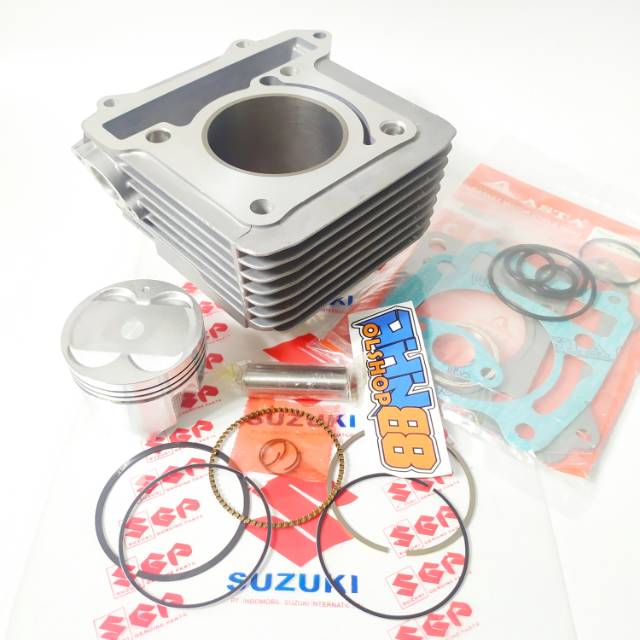 Blok seher 1set satria fu150 plus paking topset