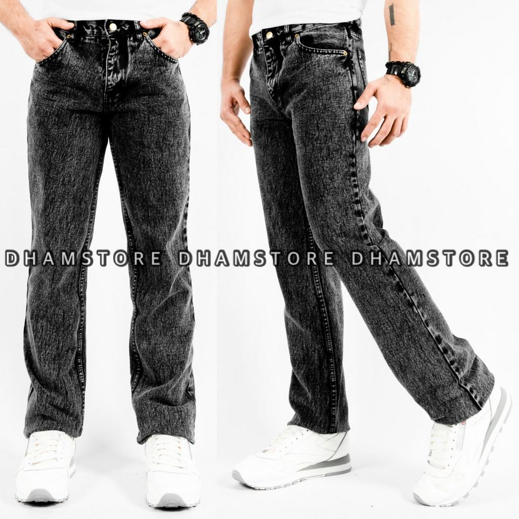 Celana Panjang Jeans Reguler Black Sandwash Celana Panjang Jeans Standart Black Sandwash Celana Panjang Jeans Black Sandwash