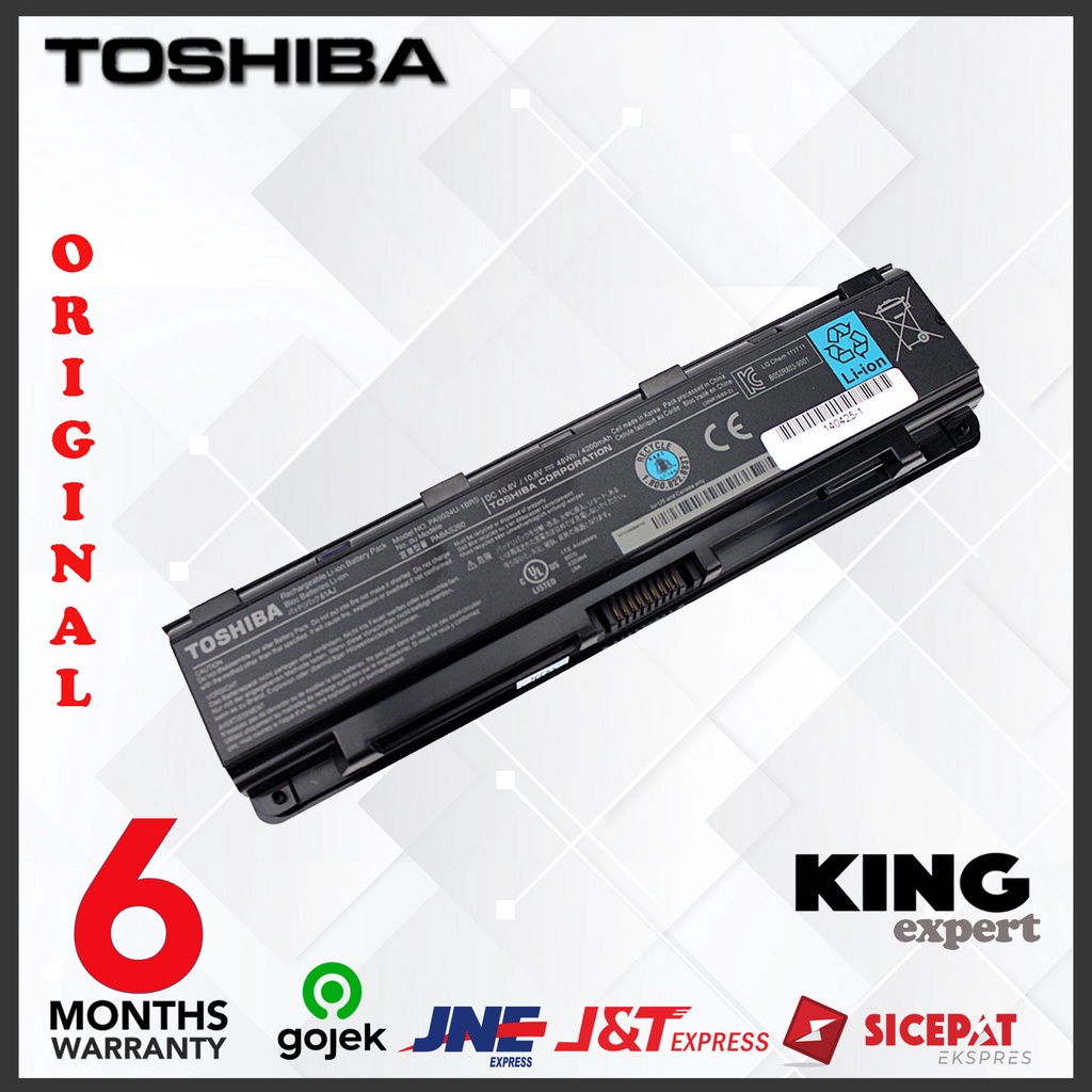 Original Baterai TOSHIBA Satellite C55D C55DT C55-D C55-DT Battery Notebook Toshiba PA5109U PA5024U
