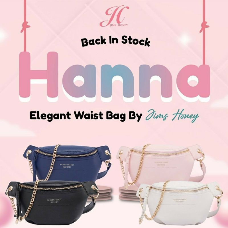 jh HANNA, HANNA bag, waist bag, tas wanita simple