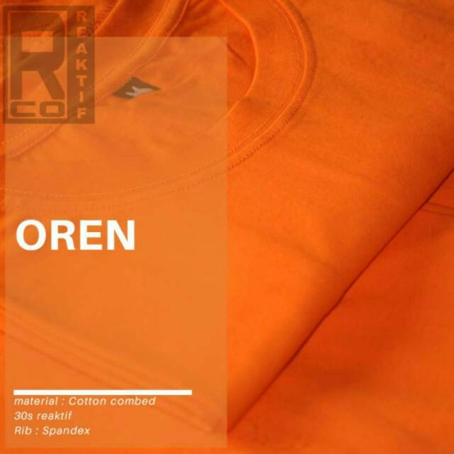 KAOS COTTON REACTIVE STANDARD DISTRO 30S 35K/LUSIN KERAH ANTI MELAR SOFT COTTON