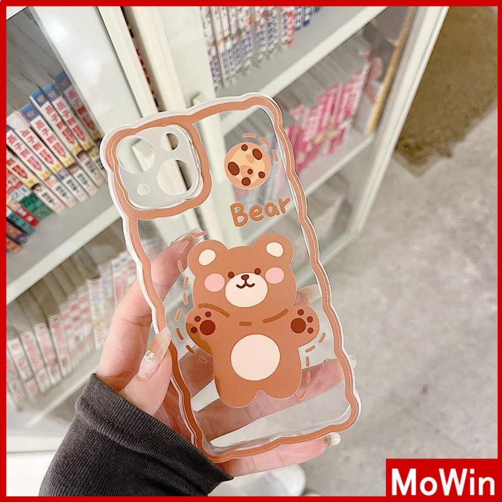 iPhone Case Silicone Soft Case Clear Case Airbag Shockproof Camera Cover Protection Bear Cute Compatible For iPhone 11 iPhone 13 Pro Max iPhone 12 Pro Max iPhone 7 Plus iPhone xr