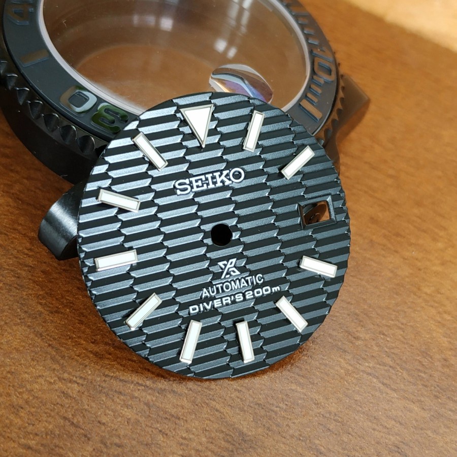 Seiko Dial submariner datejust seiko mod nh36 7s2 all crown Black