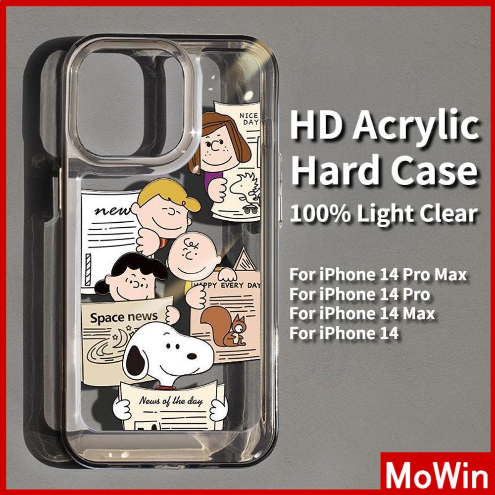 iPhone Case HD Acrylic High Quality Hard Case Metal Button Protection Camera Shockproof Cartoon Cute Compatible For iPhone 14 Pro Max 13 Pro Max 12 Pro Max 11 Pro Max xr xs max