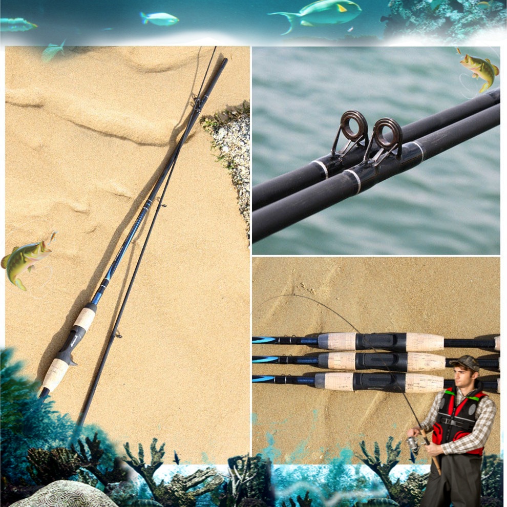 Joran Pancing Carbon Fiber Telescopic 2 Segments 1.8M alat pancing stik pancing fiber joran pancing 