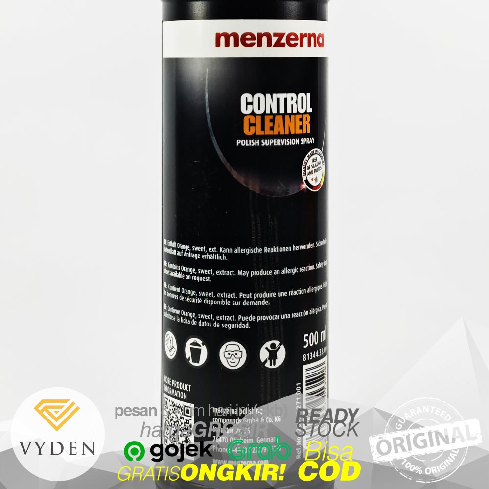 MENZERNA CONTROL CLEANER 500ml GRATIS Sprayer Pembersih Sebelum Coating MURAH