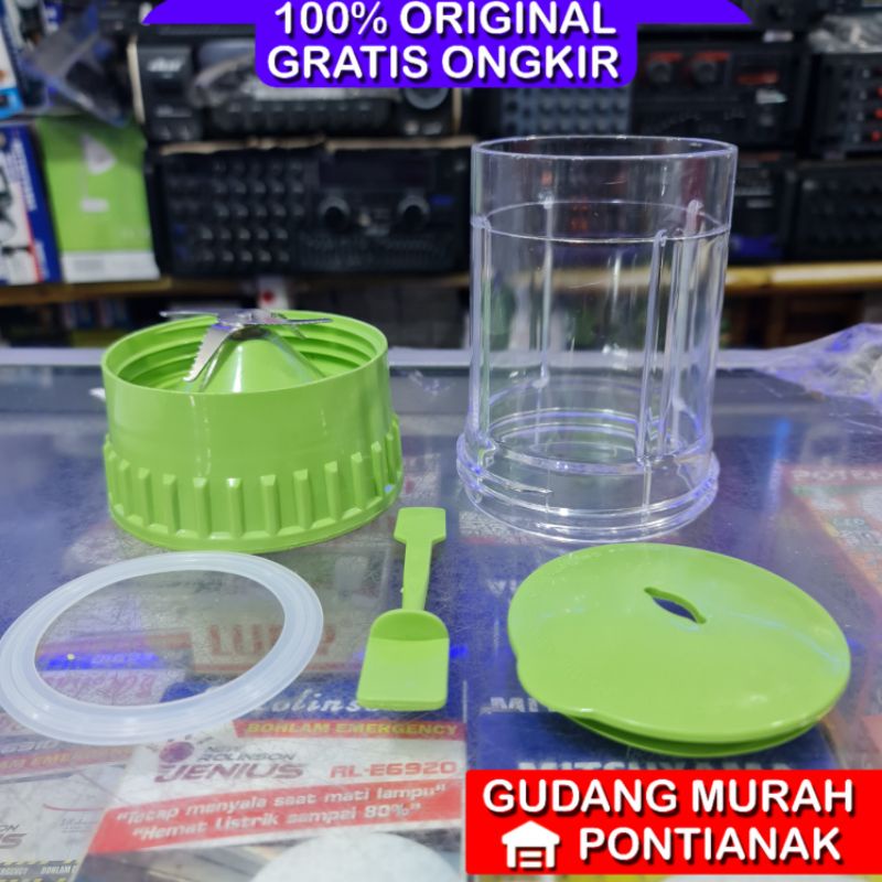 Tabung Gelas blender Bumbu Chopper miyako national trisonic yasaka basah / gelas set Tabung ke 3 basah kering bisa