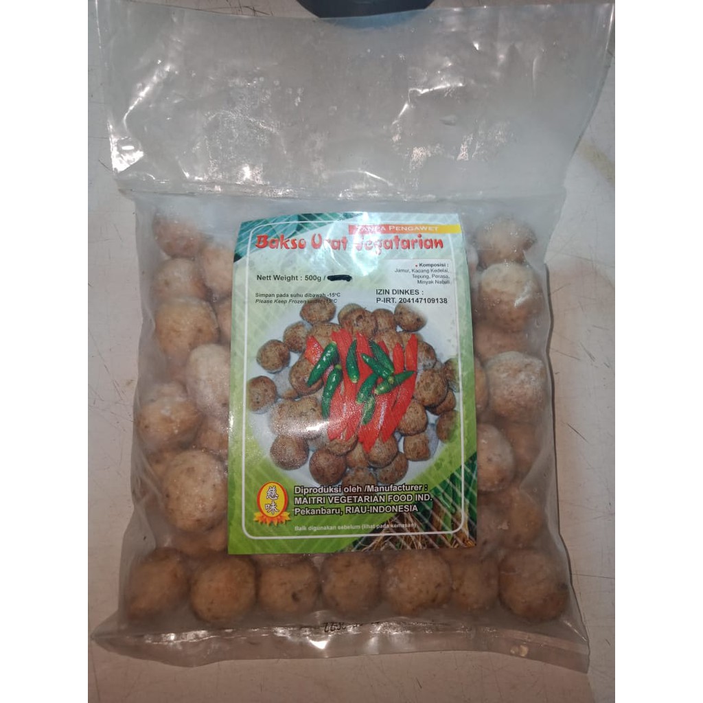 

CI WEI Bakso Urat Vegetarian 500gr Meatball Vegetarian Tanpa Pengawet