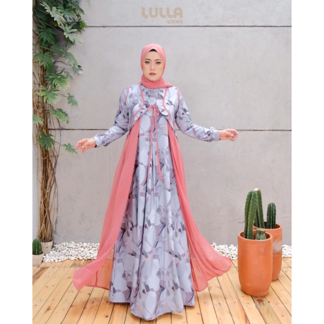 TERBARU GAMIS LEBARAN DRESS MOTIF TERBARU ORIGINAL BRANDED LULLA LOOKS DHILOVERA GAGIL NINOS DESIGN