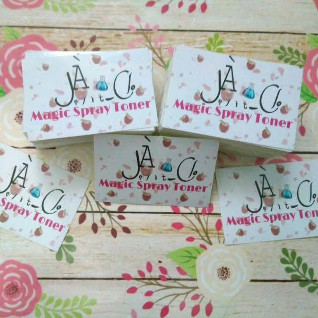 Cetak stiker label ukuran 2.5*4cm makanan / Skincare produk