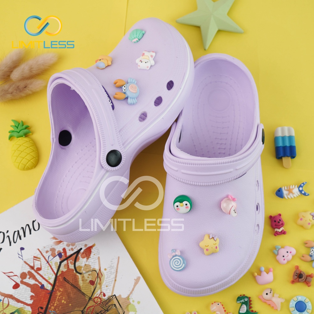 Sandal Selop Baim Wanita Slip On Karakter Clay Sendal Baim 3D Lucu Keren Sandal Perawat Wanita