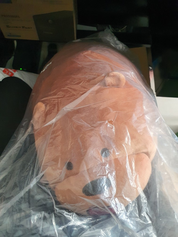 Miniso We Bare Bears Plush Toy Jumbo. Size 80cm