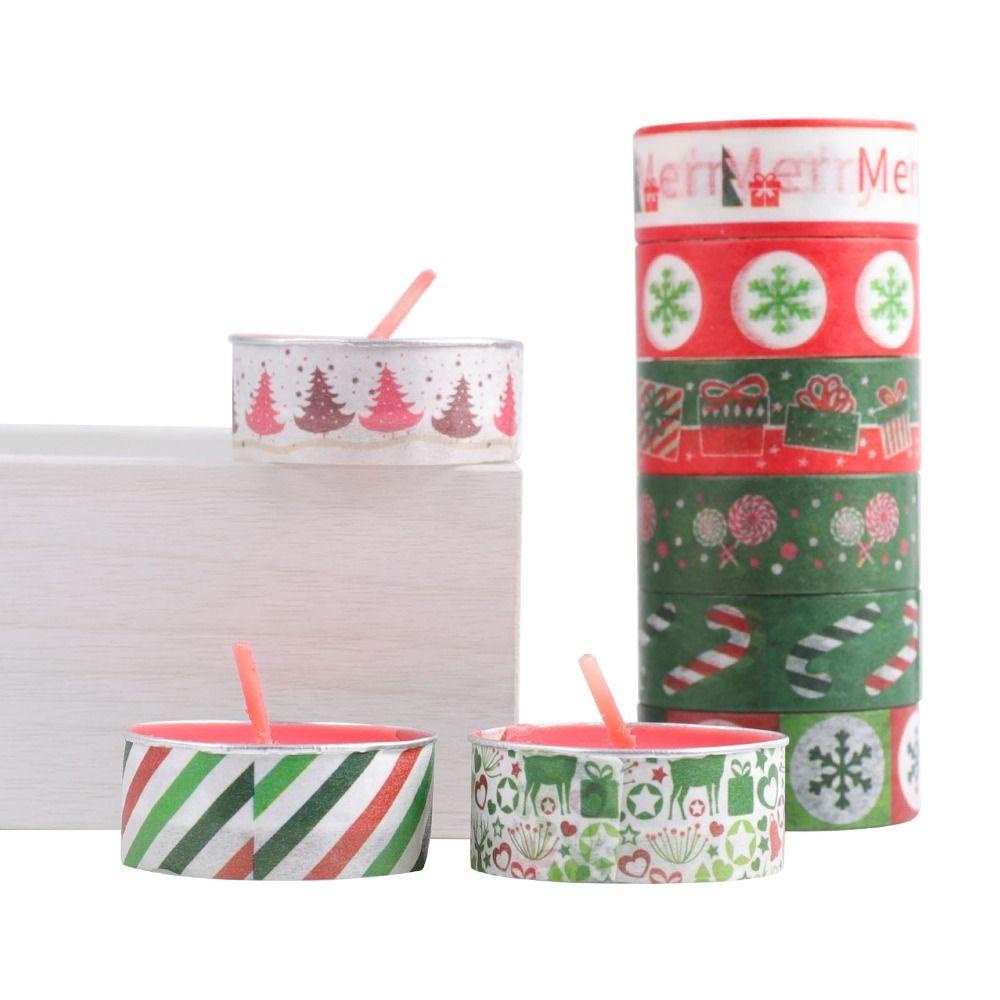 Nanas 24 Pcs/set Washi Tape Kualitas Tinggi Merry Christmas Gadis Hati Kecil Segar Kreatif Alat Tulis INS DIY Bahan