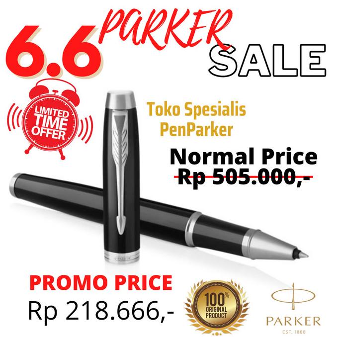 

Premium Parker IM BLACK Chrome Trim Rollerball - Original