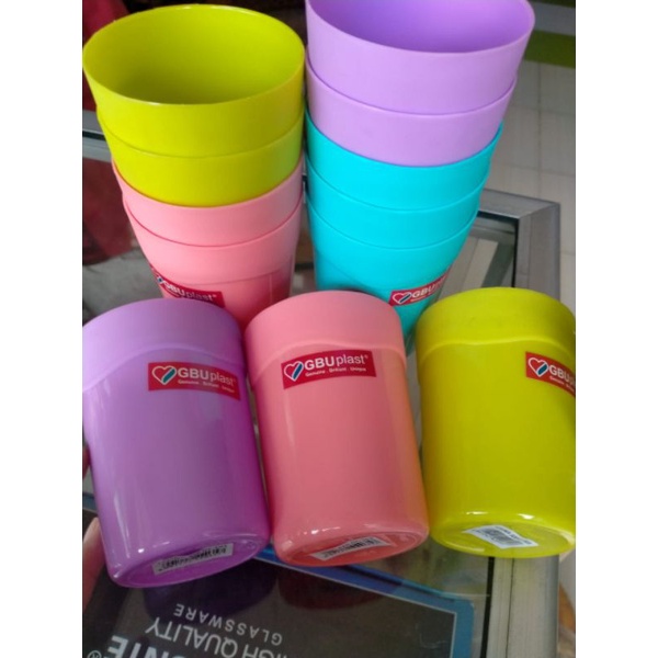 Gelas Plastik Levina 12 Pcs GBU Plast