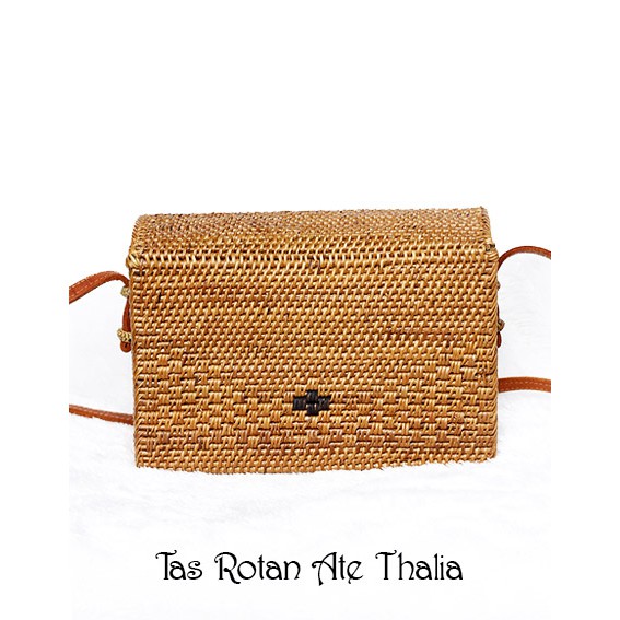 Sweet Honey Tas Rotan Ate Bali Model Kotak Thalia Bali Rattan Sling Bag Premium Quality [Bisa COD]