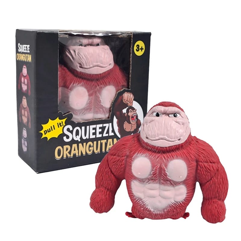 laristerus79 SQUISHY ORANG UTAN mainan gorila monyet remes hadiah O006