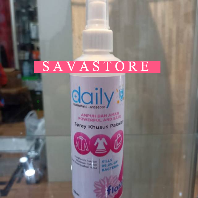 DAILY DESINFEKTAN ANTISEPTIC SPRAY 250ML KHUSUS UNTUK PAKAIAN SIAP PAKAI COD - ECER GROSIR