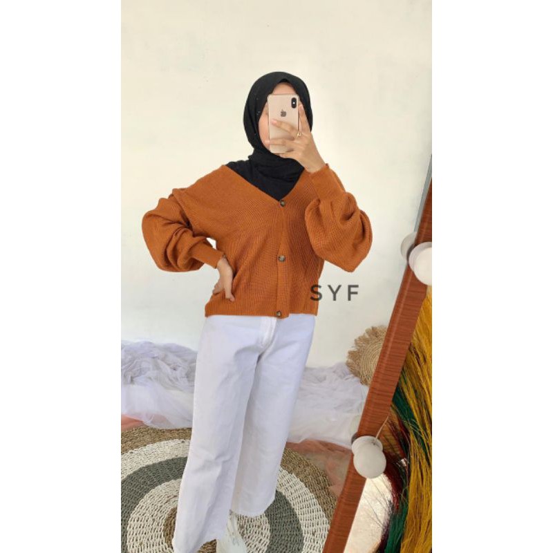 JUANA CROP CARDY BALON RAJUT / OUTER WANITA