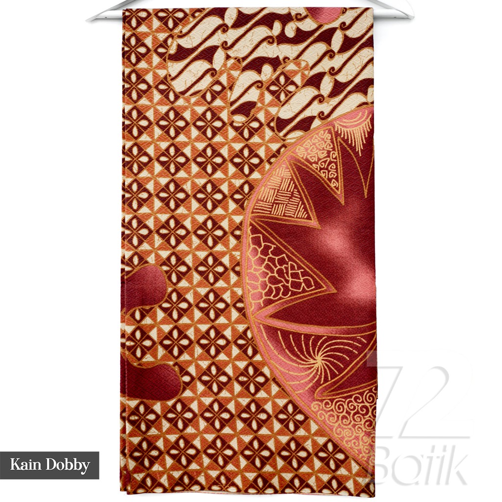 KAIN BATIK PREMIUM Dobby Motif Parang Sekar Warna Orange Merah Maron Coklat 724360 Cap 72 Jarik Jarit Samping Kebat Panjang Batik Dobby Modern Premium Bahan Seragam Batik Pernikahan Kantor Keluarga Murah Kamen Jadi Batik Bali Lembaran