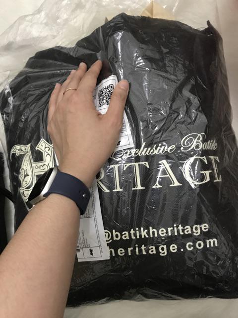 Kemeja Batik Heritage Royal Peach Little Lereng Slim Fit Toska (hambs 032 A)